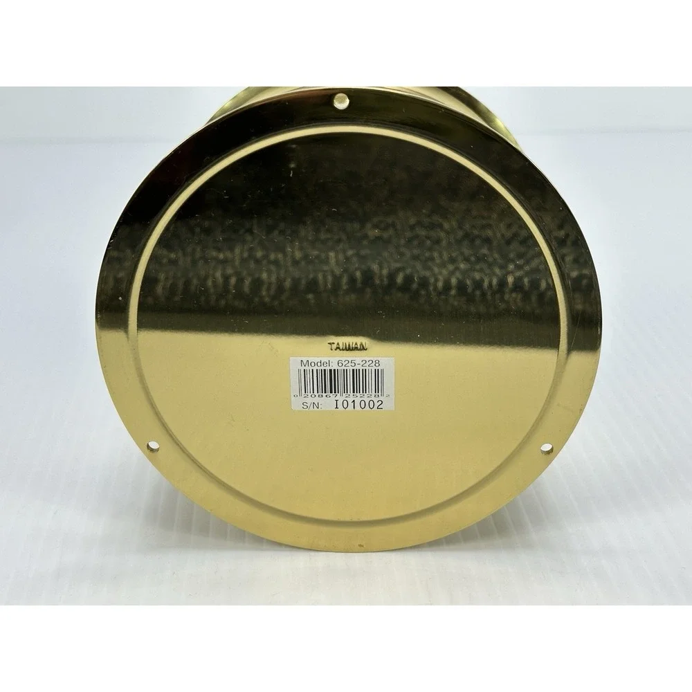 Howard Miller Cartel II 625-228 Solid Brass‎ Nautical Wall Clock 5.25